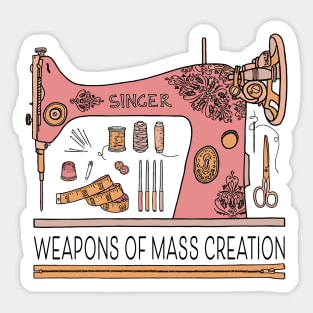 weapons of mass creation Sticker